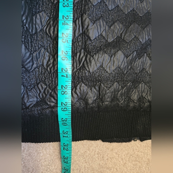 NUMPH ANTHROPOLOGIE Black Quilted Chevron Jacket. Size Small - Picture 12 of 12